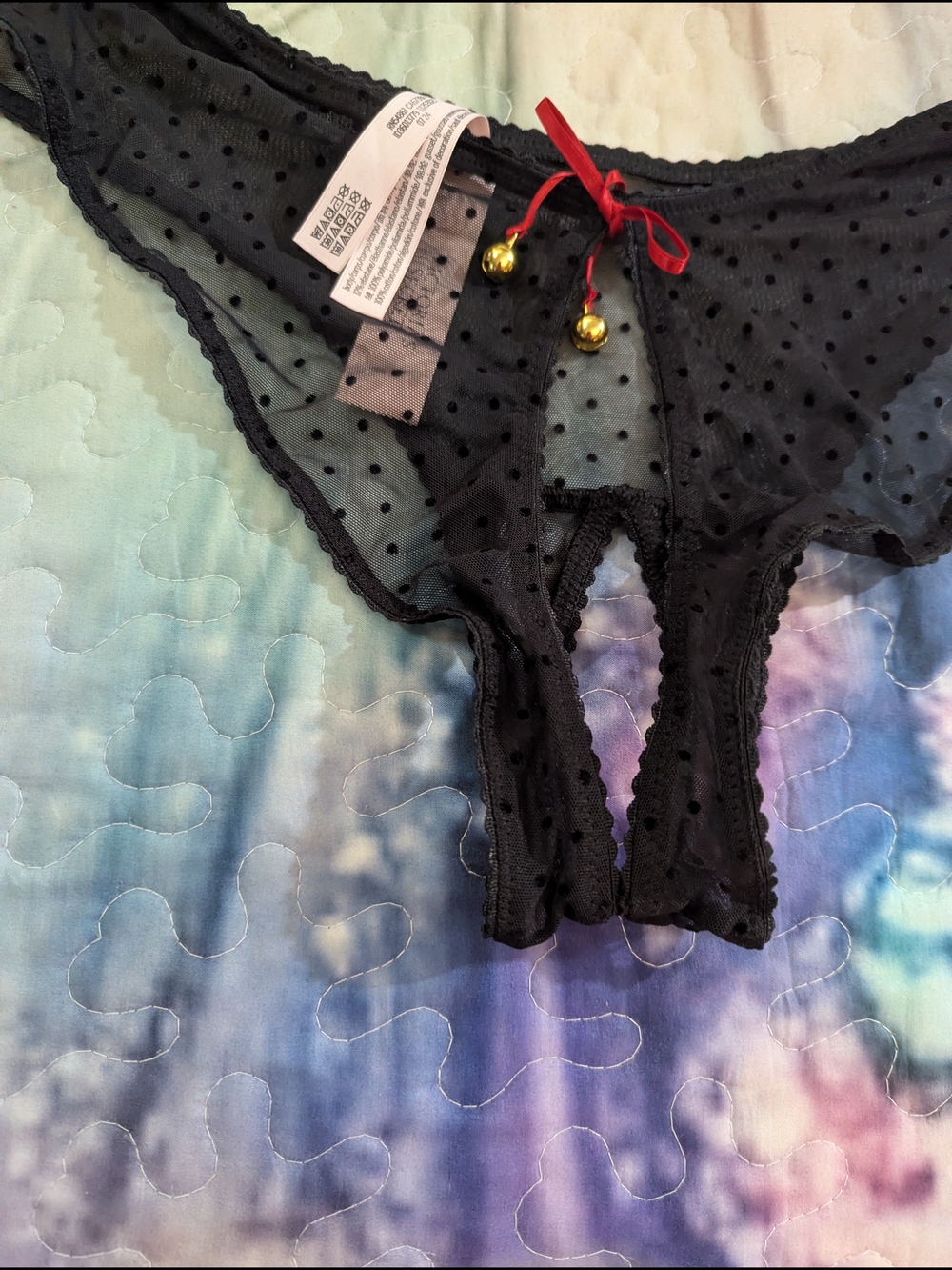 🖤 Victoria’s Secret Black Polka Dot Cheeky Panty – Large – NWT - Picture 11 of 13